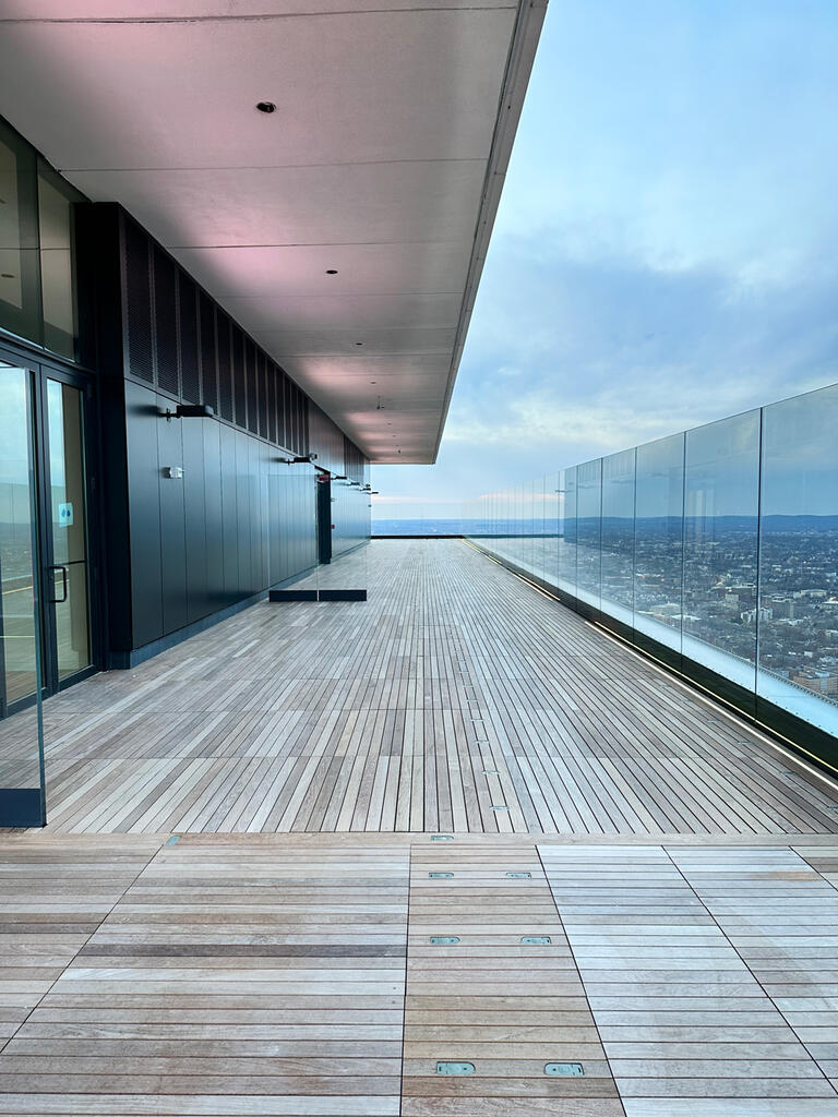 View Boston - Prudential Center sky observation deck amenity wood tile deck